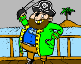 Dibuix Pirata a bord pintat per KEVIN