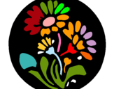 Dibuix Gravat amb flors pintat per jezabel