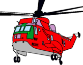 Dibuix Helicòpter al rescat  pintat per helicopter