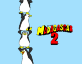 Dibuix Madagascar 2 Pingüins pintat per gonzalo