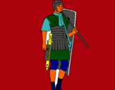 Dibuix Soldat romà  pintat per ELOI