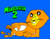 Dibuix Madagascar 2 Alex pintat per jurquera