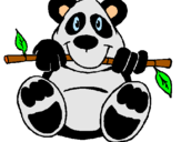 Dibuix Ós Panda pintat per MARTA