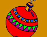 Dibuix Bola de Nadal pintat per LAIA