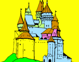Dibuix Castell medieval pintat per mariona  oleguerOLEGUER
