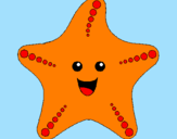 Dibuix Estrella de mar pintat per cristina homs picañol