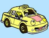 Dibuix Herbie taxista pintat per jordi