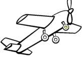 Dibuix Avió de joguina pintat per avió
