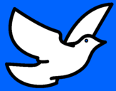 Dibuix Colom de la pau pintat per carmenr