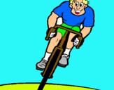 Dibuix Ciclista amb gorra  pintat per josep