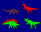 Dibuix Dinosauris de terra pintat per eric