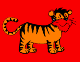 Dibuix Tigre pintat per POL 