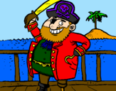 Dibuix Pirata a bord pintat per BARBAMARRÓ