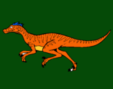 Dibuix Velociraptor  pintat per salma
