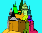 Dibuix Castell medieval pintat per Raul