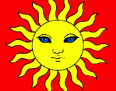 Dibuix Sol pintat per jaume rexach bosch