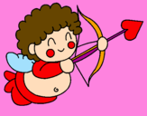 Dibuix Cupido pintat per Anna