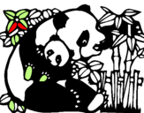 Dibuix Mare Panda pintat per QUERALT