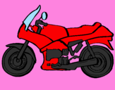 Dibuix Motocicleta pintat per moto chula
