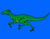 Dibuix Velociraptor  pintat per carleteta