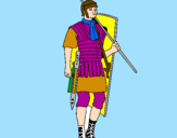 Dibuix Soldat romà  pintat per mariona.f
