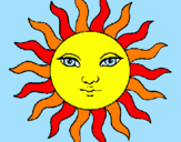 Dibuix Sol pintat per joana