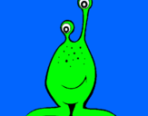 Dibuix Mini extraterrestre pintat per Gery