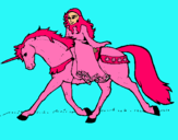 Dibuix Princesa en unicorn  pintat per Little Pony
