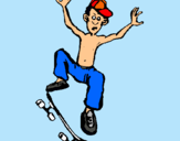 Dibuix Skateboard pintat per josep bou torras