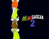 Dibuix Madagascar 2 Pingüins pintat per aina