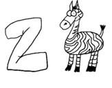 Dibuix Zebra pintat per Nina