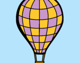 Dibuix Globus aerostàtic pintat per moon