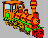 Dibuix Tren pintat per eulalia