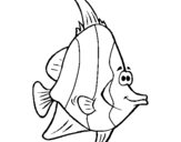 Dibuix Peix tropical pintat per peix 2