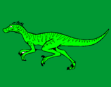 Dibuix Velociraptor  pintat per JAUME CASASNOVAS