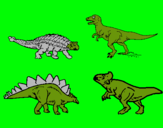 Dibuix Dinosauris de terra pintat per MARTI  CAPEL