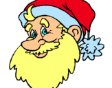 Dibuix Cara del Pare Noel pintat per bernat