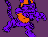 Dibuix Jugador tigre pintat per marc pineda