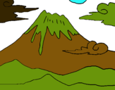 Dibuix Mont Fuji pintat per meritxell