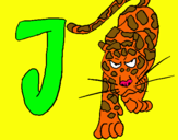 Dibuix Jaguar pintat per cristina hernandez