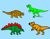 Dibuix Dinosauris de terra pintat per ROGER  CABRÉ