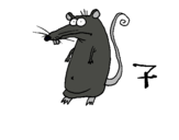 Dibuix Rata pintat per guillem palau