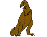 Dibuix Tiranosaurios rex  pintat per biel