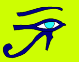 Dibuix Ull Horus pintat per Carmina