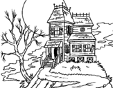 Dibuix Casa encantada pintat per oriol