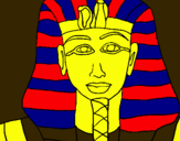 Dibuix Tutankamon pintat per daniel
