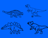 Dibuix Dinosauris de terra pintat per jorge