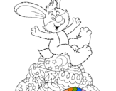 Dibuix Conill de Pasqua pintat per MARGA