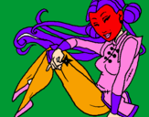 Dibuix Princesa ninja pintat per MARIONA