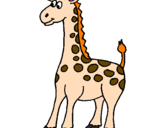 Dibuix Girafa pintat per Santi